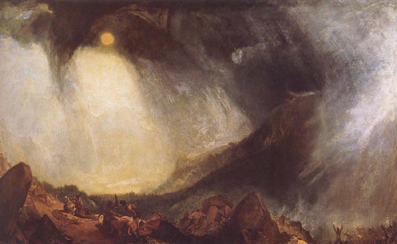 Joseph Mallord William Turner Snow Storm,Hannibal and his Amy Crossing the Alps France oil painting art
